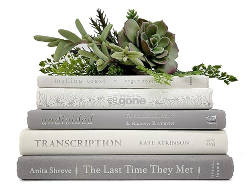 Bundle of White and Light Gray Decorative Books - Staging Books Color Bundle - Cream, Gray and Co... | Amazon (US)