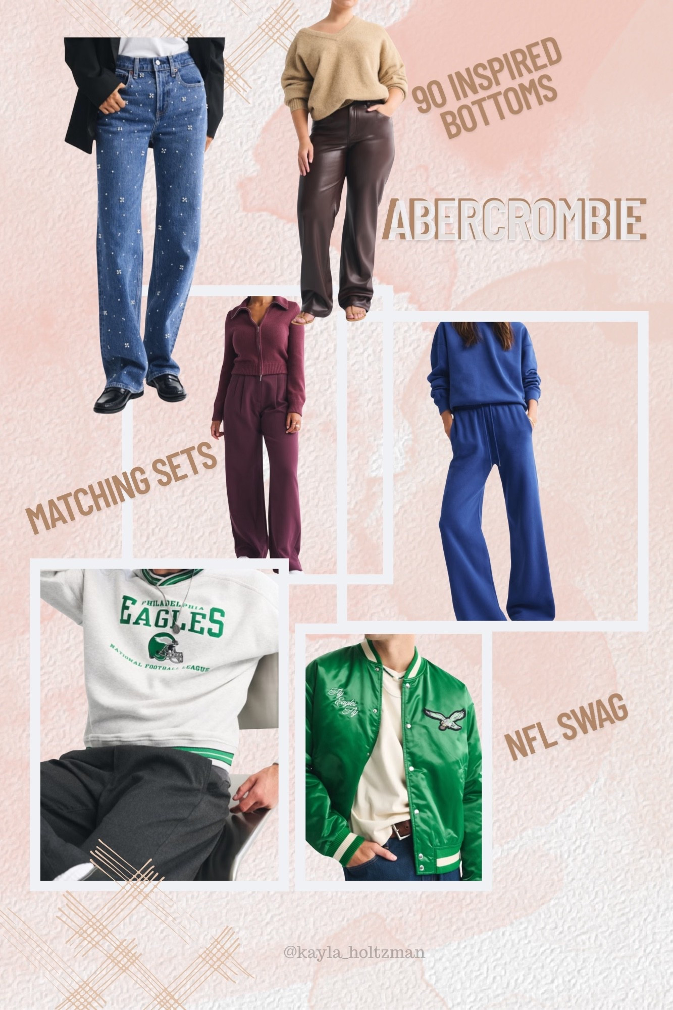 Abercrombie bottoms, matching sets and NFL! Their NFL line is soooo soft. 

#LTKCyberWeek #LTKootd