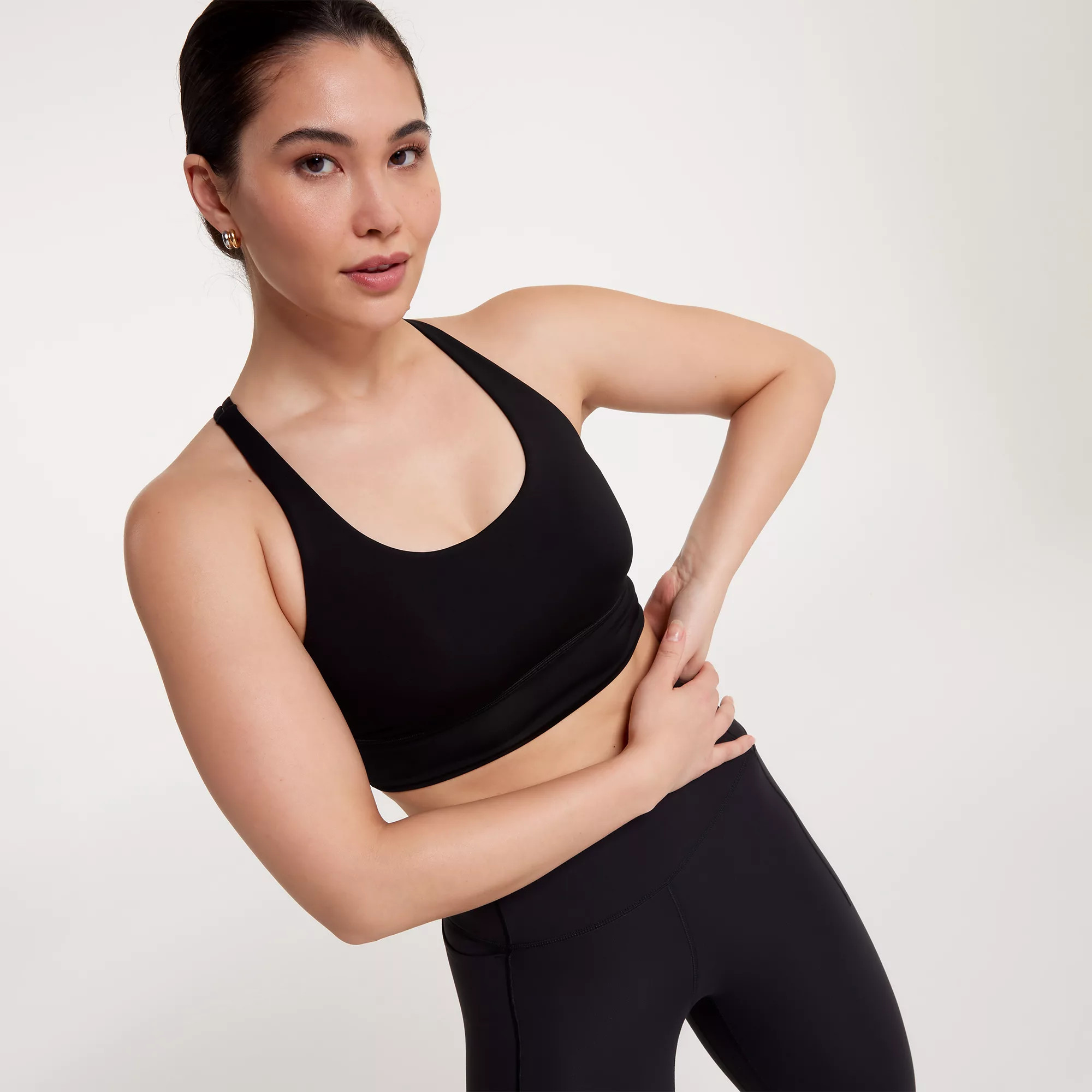 CALIA Women's Strive Strappy Back Sports Bra, XL, Pure Black | Going Going Gone
