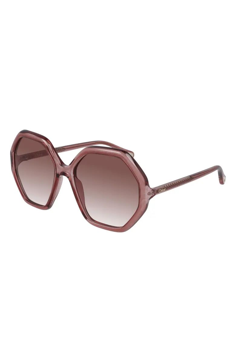 Chloé 58mm Gradient Round Sunglasses | Nordstrom | Nordstrom