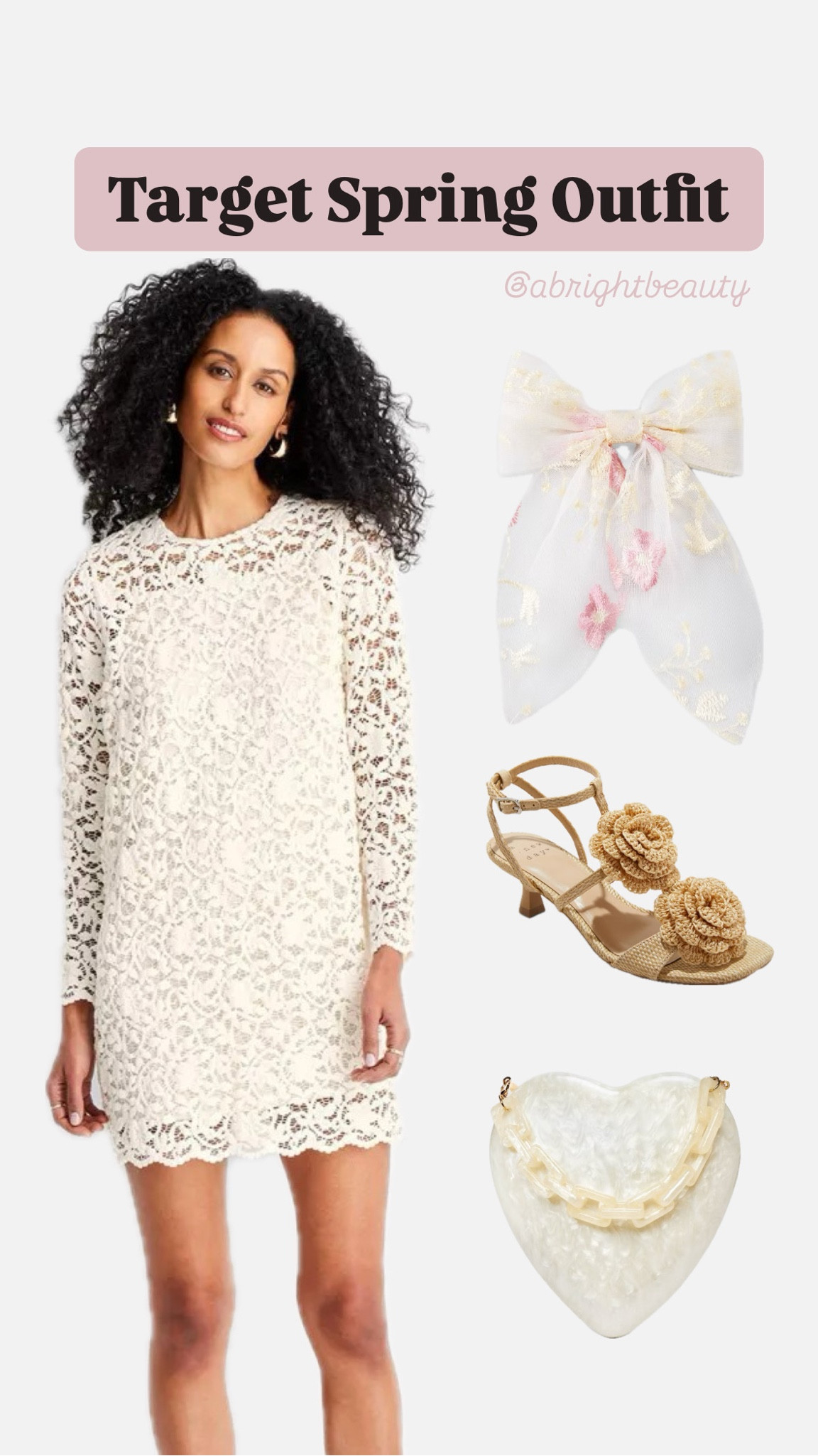 Target spring outfit idea on sale rn! 

Target spring new arrivals 🌸

Lace dress, spring sandals, target dress, spring dress, spring haul, target spring, spring haul, girly style, bows, heart purse 

#LTKFindsUnder50 #LTKFindsUnder100 #LTKStyleTip