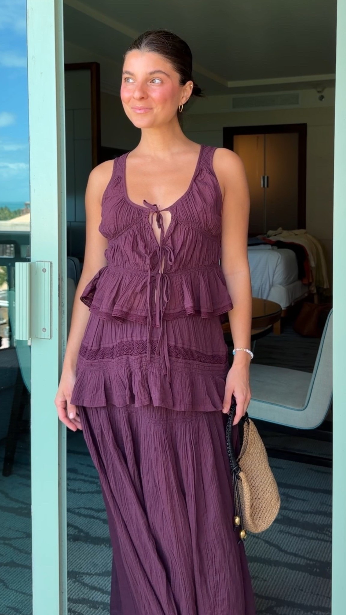 [4/13/26] another gorg set from @freepeople | comes in multiple colors, I’m wearing true size xs. 

sizing details:
• yellow carmen set - small 
• red baby tee (comes as a full Annette skirt set) - small 
• red pull on pant - xs
• cotton linen midi dress - small 
• green printed maxi - small 
• white keep it cool set - xs
• yellow Bristol skirt set - small 
• green maxi skirt set - xs

#LTKBump #LTKSeasonal #LTKPetite