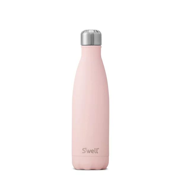 S'well Vacuum Insulated Stainless Steel Water Bottle, Pink Topaz, 17 oz | Walmart (US)