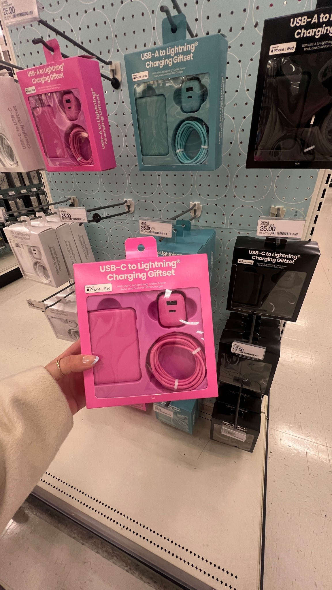 GEMS USB-C to Lightning Charging Gift Set with 5000MmAh Power Bank, Cable, and Wall Charger - Teal Blue

#LTKGiftGuide #LTKFindsUnder50 #LTKHoliday