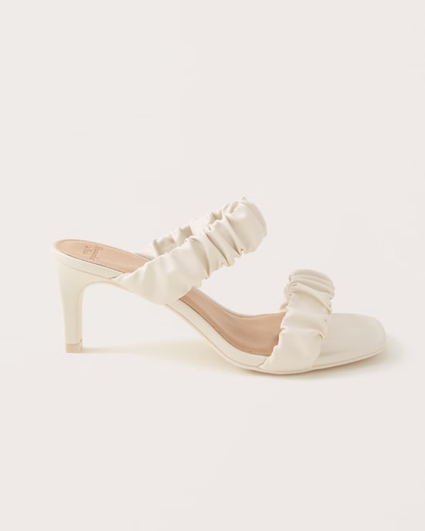 Women's Scrunchie Heel Sandals | Women's Shoes | Abercrombie.com | Abercrombie & Fitch (US)