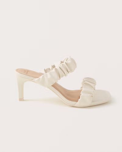 Women's Scrunchie Heel Sandals | Women's Shoes | Abercrombie.com | Abercrombie & Fitch (US)