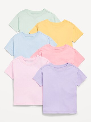 Short-Sleeve T-Shirt 6-Pack for Toddler Girls | Old Navy (US)