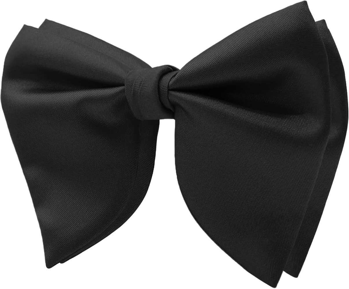 Mens Bow Tie Pre Tied Oversized Bow Ties for Men Satin Bowties for Tuxedo Wedding Party Banquet | Amazon (US)