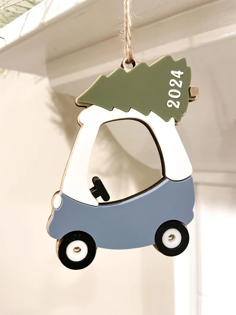 Cozy Coupe Ornament | Car Ornament | Baby’s First Christmas Ornament | Baby’s Christmas Ornam... | Etsy (US)