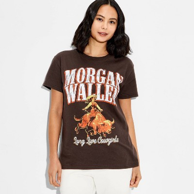Women's Morgan Wallen Short Sleeve Graphic T-Shirt - Brown XS | Target