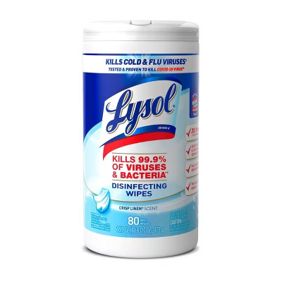 Lysol Crisp Linen Disinfecting Wipes - 80ct | Target