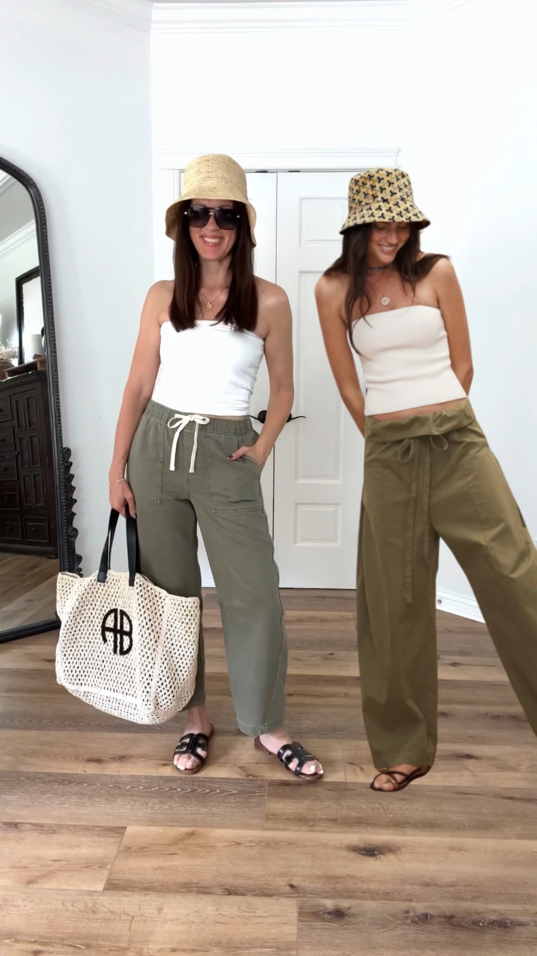 Pinterest inspo for summer with the olive jeans so many of you now have. Who else is ready for some vacation?

Sizing:
-Tube top-Amazon, wearing medium
-IMPORTANT! My pants are from Gap Factory, wearing small. The photo shown on the website is incorrect, but you will receive the correct style. 
-Sam Edelman Bay Slides-run TTS

summer outfit vacation outfit
I green pants

#LTKOver40

#LTKgrwm #LTKootd