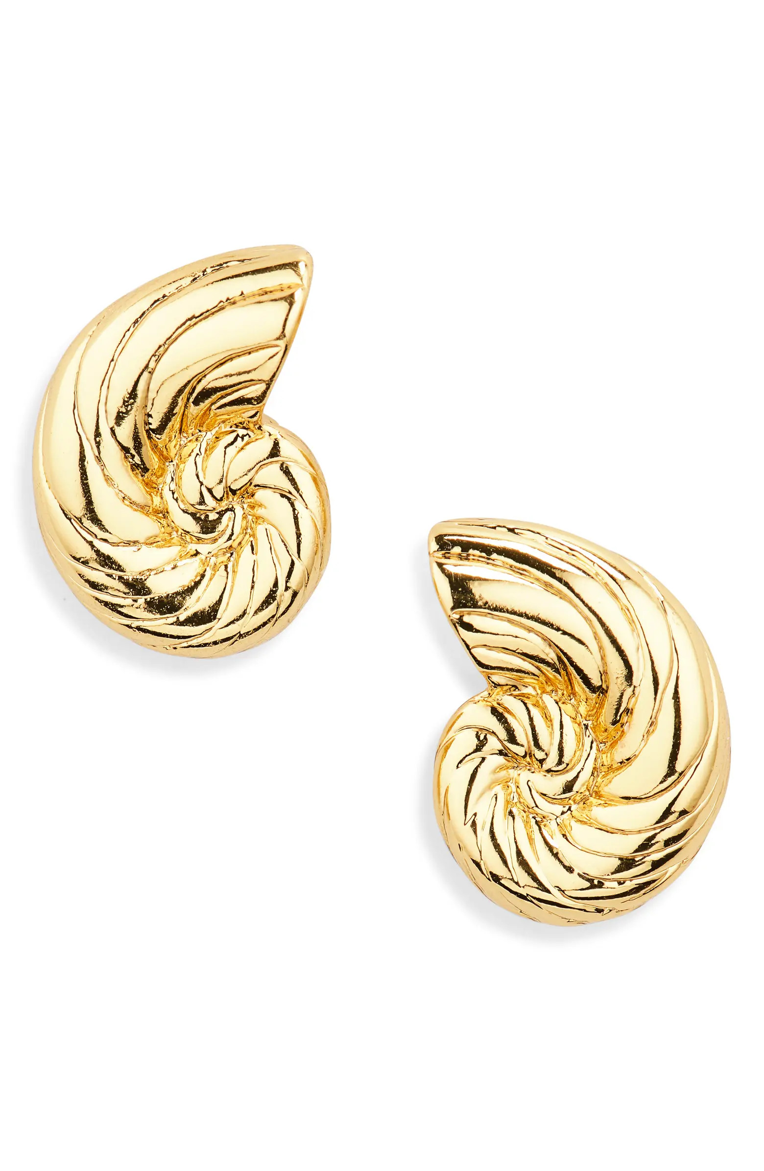 Lele Sadoughi Nautilus Shell Stud Earrings | Nordstrom | Nordstrom