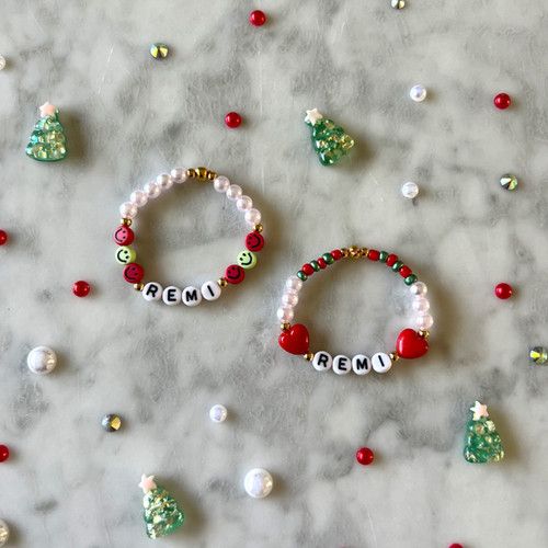 Personalized Christmas Bracelets | Strand.Up | Strand.Up