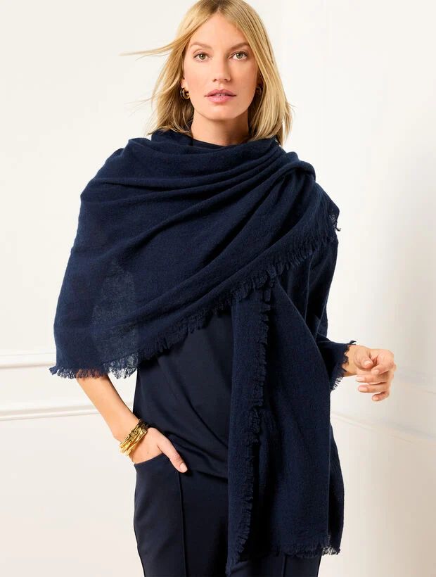 Fringe Wool Wrap | Talbots