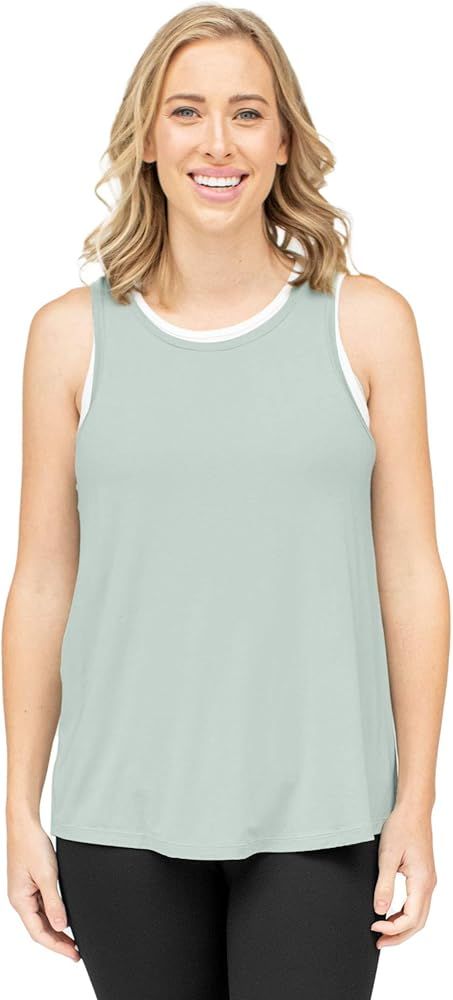 Kindred Bravely Dual Layer Athleisure Maternity & Nursing Tank Top | Amazon (US)