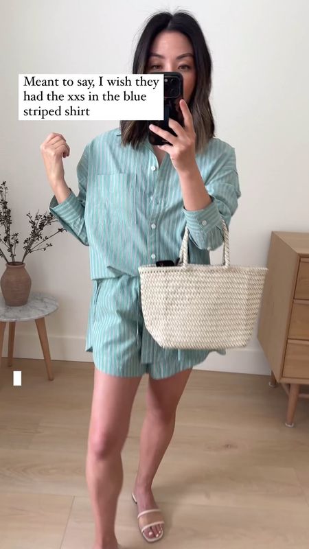 This set is a dream. Lightweight fabric. Top is perfectly oversized. 

Madewell shirt xxs. Runs big. 
Madewell shirts xs
Madewell sandals 5
Club Monaco tote (old)

Summer outfits, summer style, sandals, vacation outfits 

#LTKItBag #LTKSeasonal #LTKShoeCrush