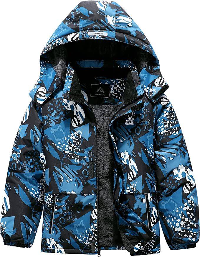 MOERDENG Kid's Waterproof Ski Snow Jacket Hooded Boy's And Girl's Warm Winter Coat Snowboard Wind... | Amazon (US)