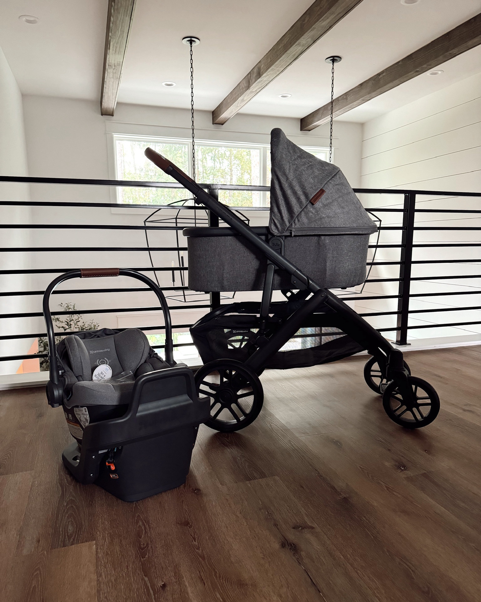 Uppababy vista v2 stroller system with aria car seat/bassinet/toddler seat

#LTKBaby #LTKFamily #LTKBump