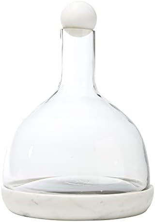 Amazon.com | Santa Barbara Design Studio Table Sugar Marble and Glass Wine Carafe, 42-Ounce, Whit... | Amazon (US)