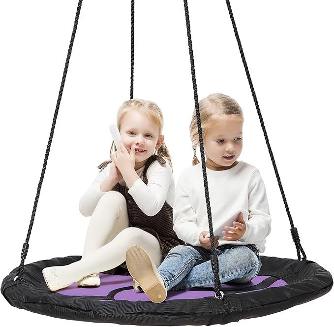 ZENY 40'' Saucer Spinner Tree Swing Set Nest Swing for Kids Adults Playground Web Swing for Plays... | Amazon (US)