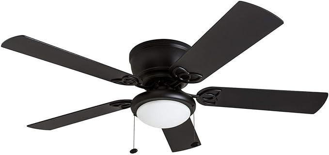 Prominence Home Benton, 52 Inch Traditional Flush Mount Indoor LED Ceiling Fan with Light, Pull C... | Amazon (US)