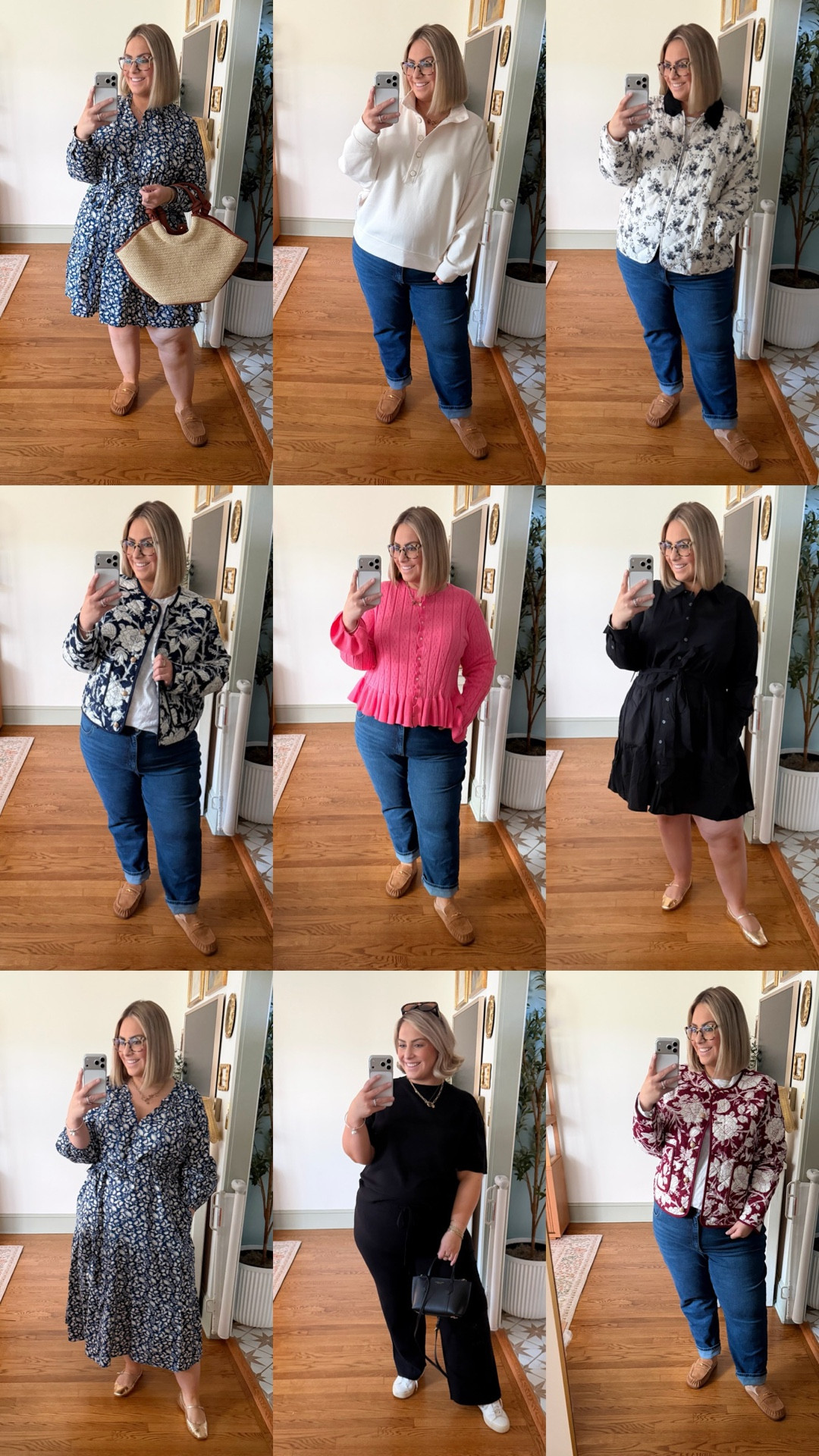  New from Walmart😍
Dresses:2X
Blue & Maroon quilted jackets: XXXL
Black and white quilted jackets: 2X
Black set: 1X wish I got the 2X
Pink sweater: 2X
Jeans 22P
Blue blouse: 2X

#LTKFindsUnder50 #LTKmomlife #LTKPlusSize