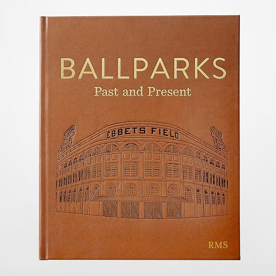 Leather Bound "Ballparks Past and Present" Book | Mark and Graham