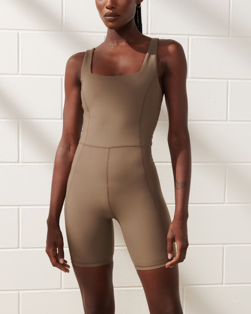 YPB sculptLUX Squareneck Onesie | Abercrombie & Fitch (US)