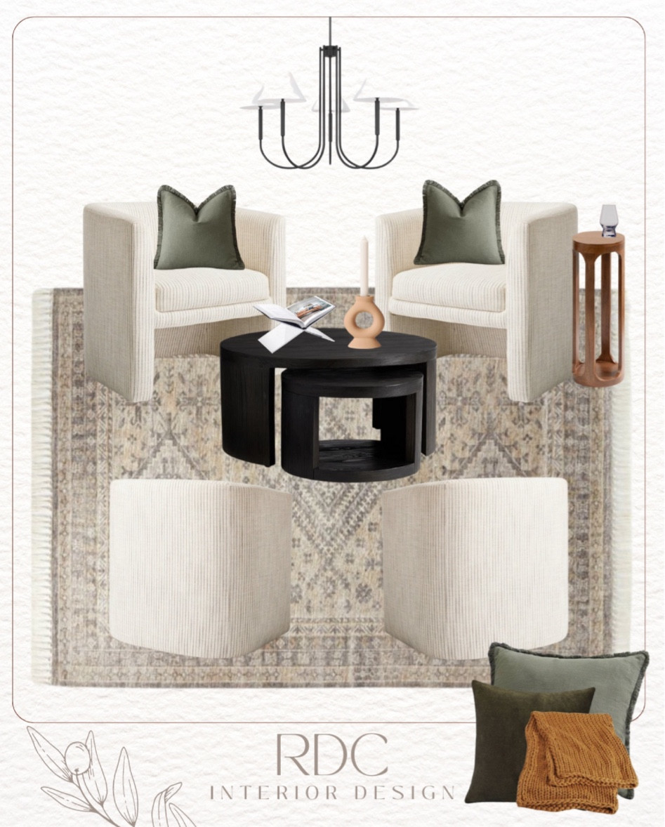 Subtle fall decor / neutral decor / sitting room design / moodboard 

#LTKSeasonal #LTKHome