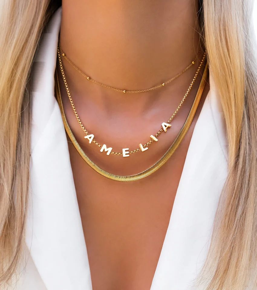 Custom Name Necklace (Gold) | Abbott Lyon