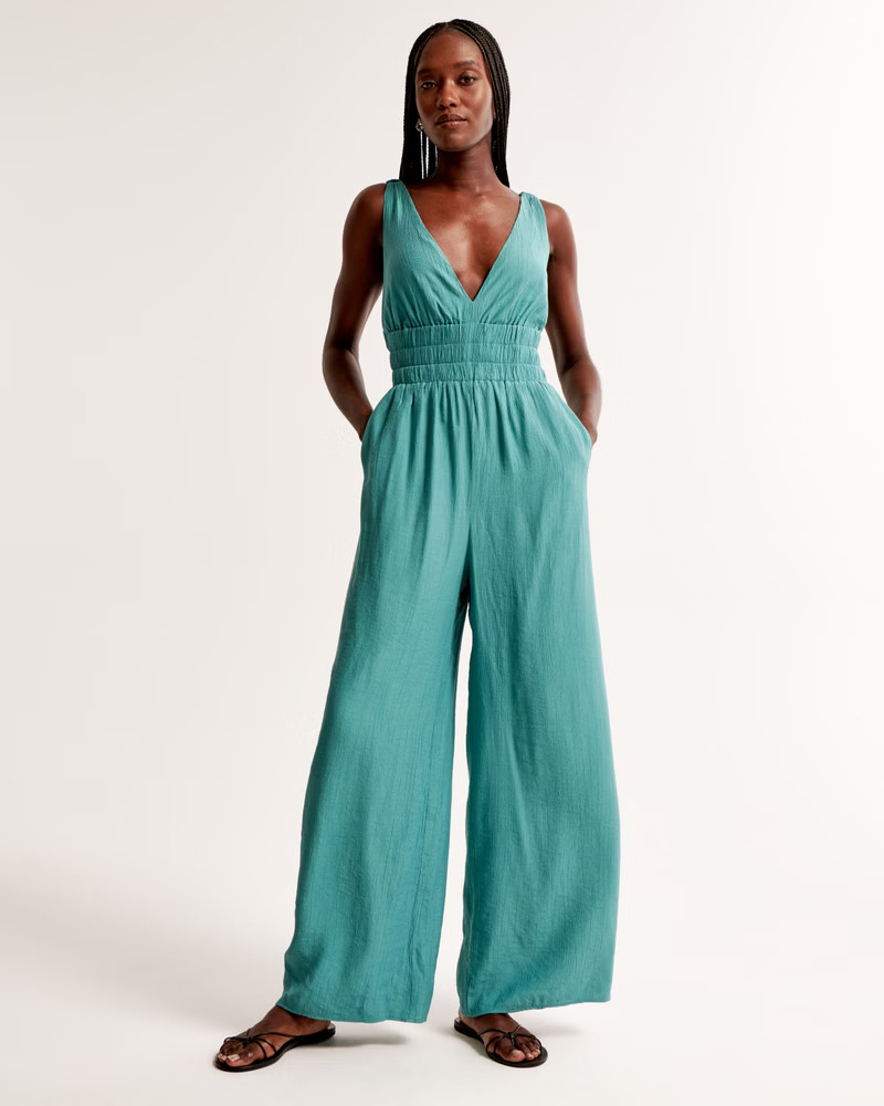 Scrunchie Strap Jumpsuit | Abercrombie & Fitch (US)