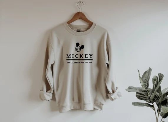 Mickey Mouse, Disneyland, Main Street, Crewneck Sweatshirt | Etsy (US)