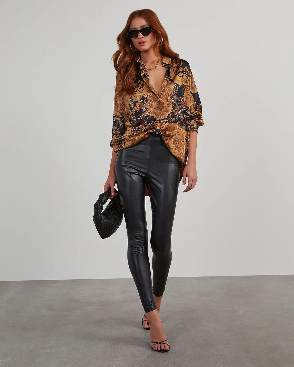 Rebel Nights Faux Leather Leggings | VICI Collection