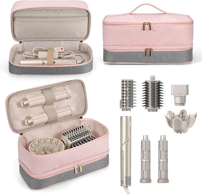 Travel Carrying Case for Shark Flexstyle FlexFusion Revlon Hair Dryer Airwrap, Portable Double La... | Amazon (US)