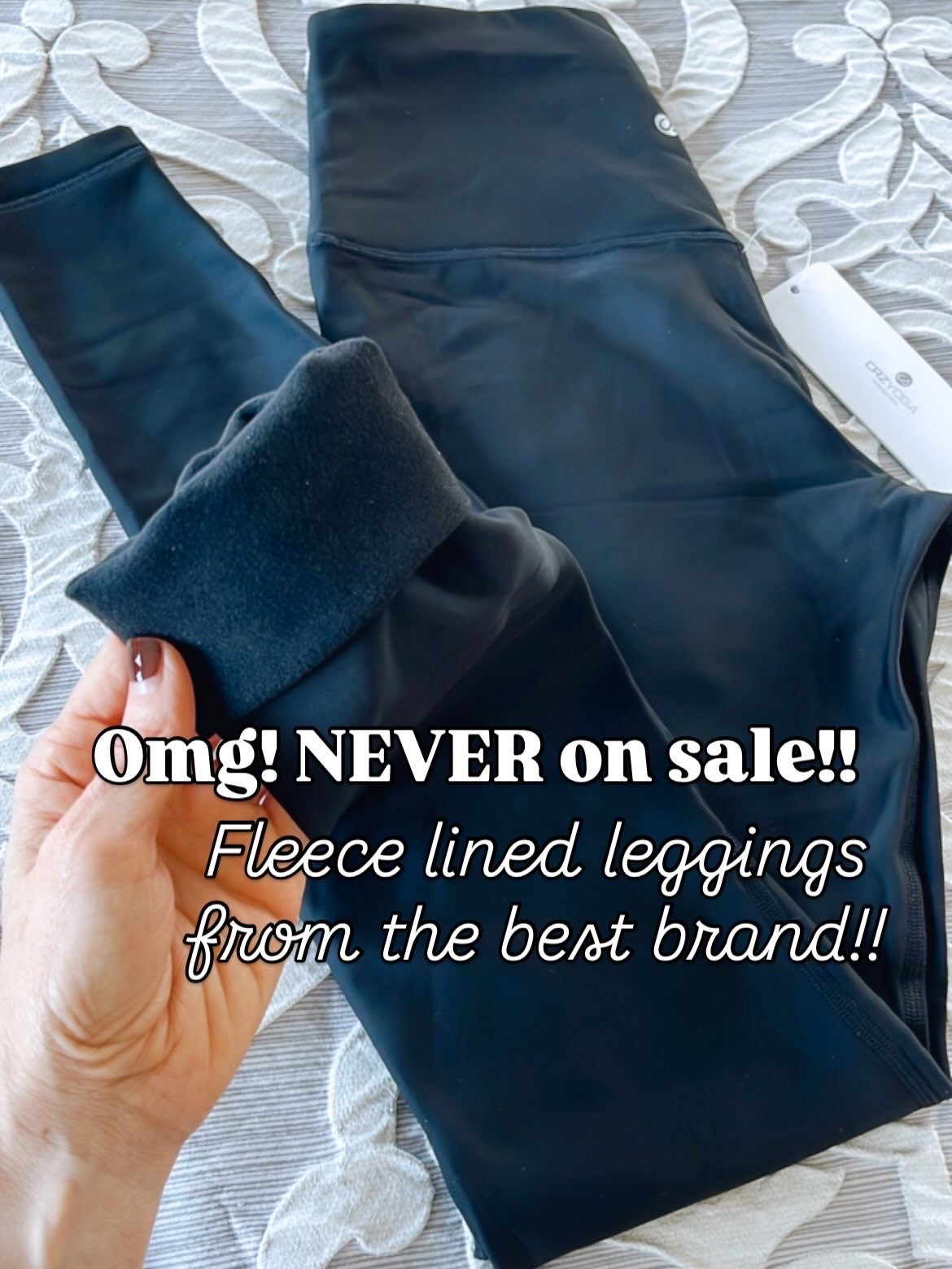Wow! Rare sale! Fleece lined leggings

#LTKSeasonal #LTKSaleAlert #LTKmorningroutine