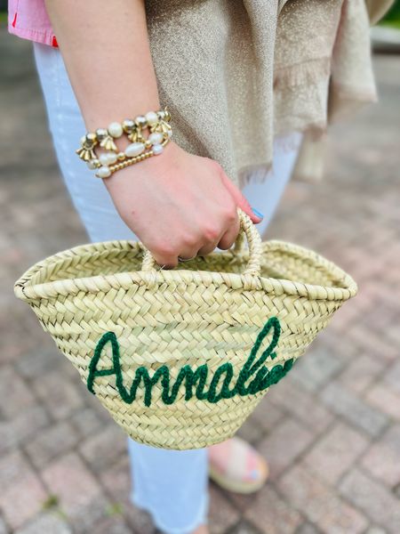 Embroidered straw bag, perfect summer purse! 

This was a favor from a bachelorette trip I went on a couple of months ago, such a cute favor! 

#LTKItBag