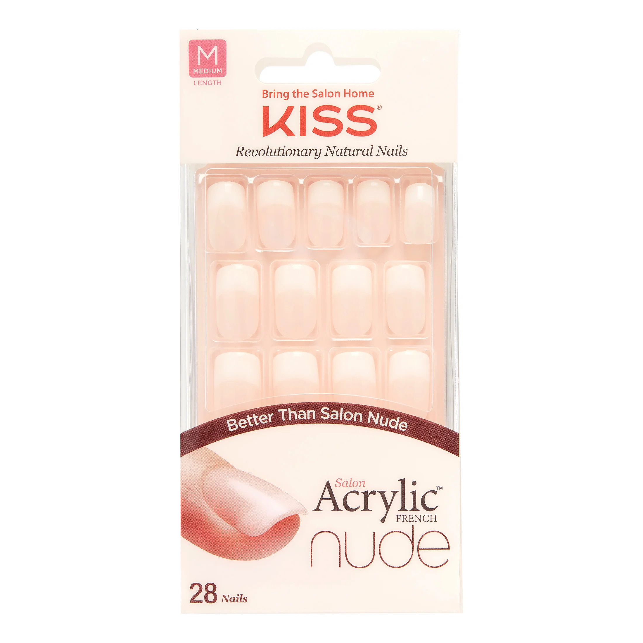 Kiss Salon Acrylic Nude French Nails - Cashmere | Walmart (US)