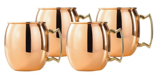 Old Dutch 16-Ounce Solid Copper Moscow Mule Mug, Set of 4 | Amazon (US)