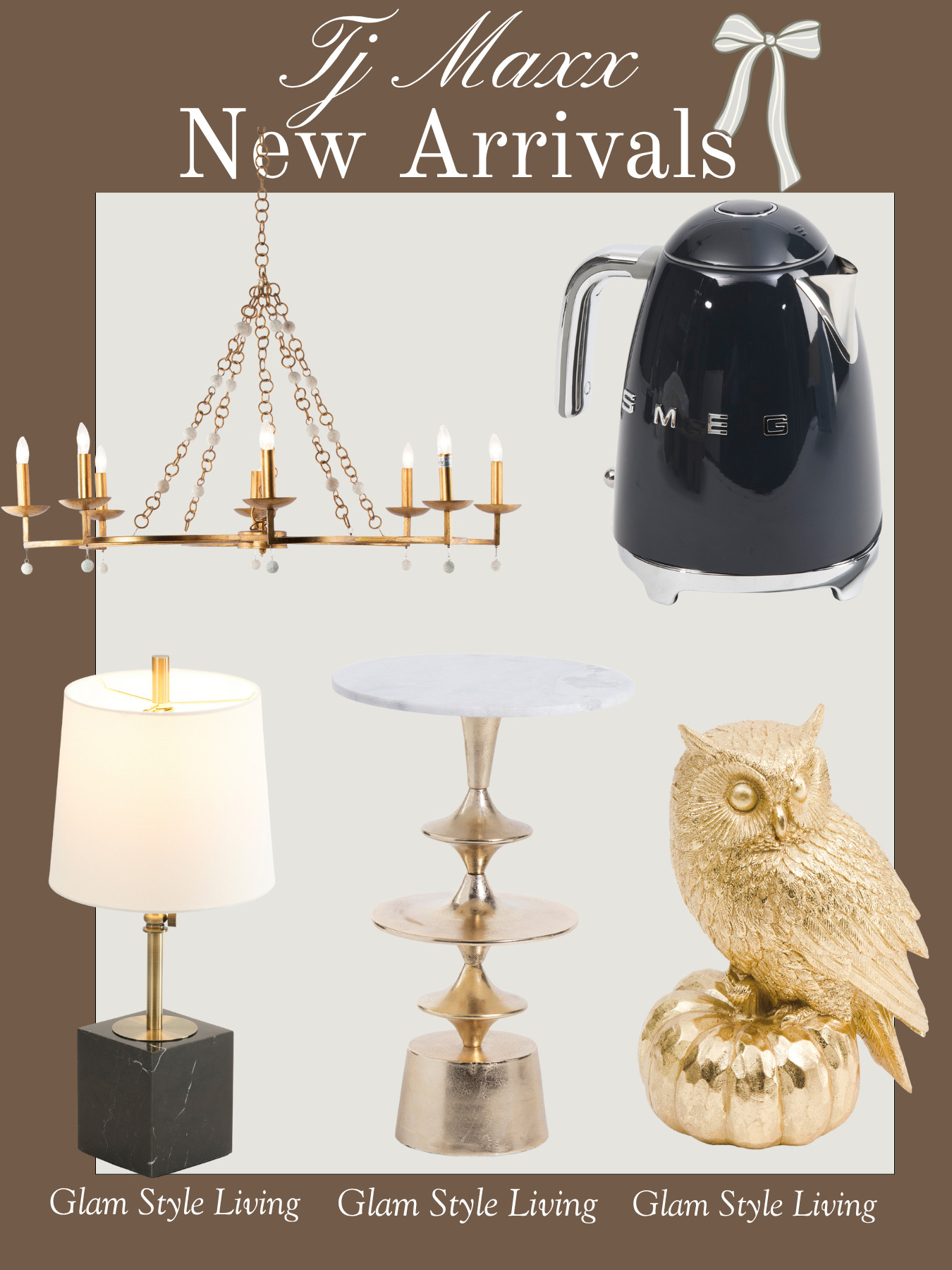 TJ Maxx new arrivals! TJ Maxx, TJ Maxx home, look for less, modern home, home decor, modern decor, lighting, table lamp, chandelier, Smeg 

 #LTKSeasonal #LTKHome #LTKStyleTip