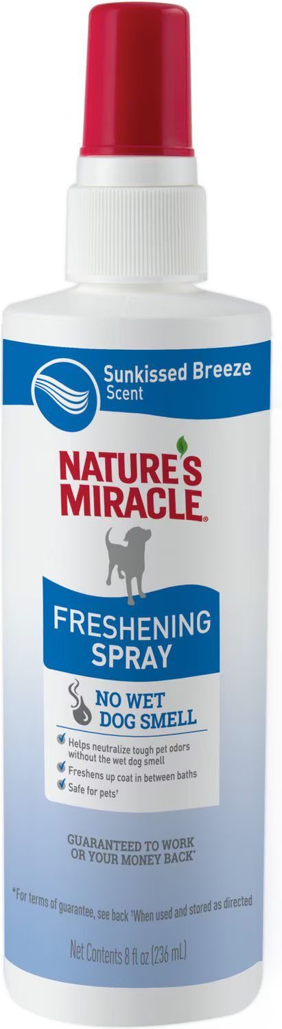 NATURE'S MIRACLE Odor Control Ocean Breeze Dog Freshening Spray, 8-oz bottle - Chewy.com | Chewy.com