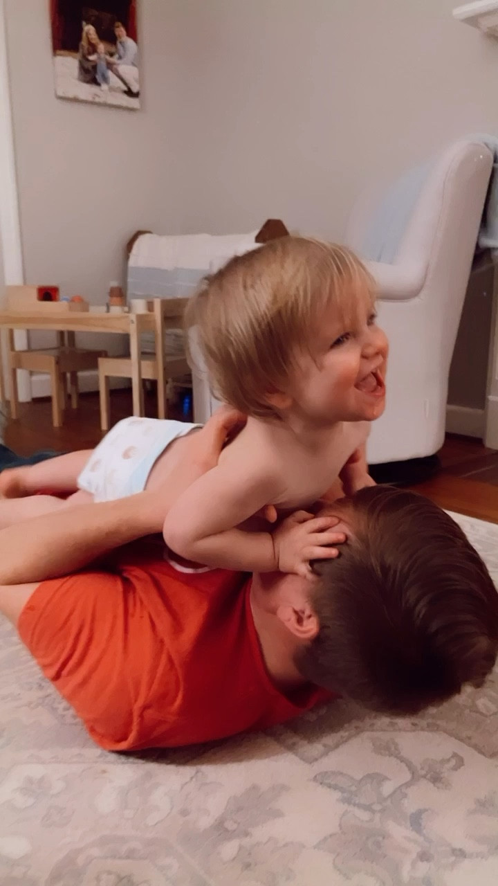 night night wrestling (& tickles) with “Dada” lol - Judson’s favorite part of the day 👼🏼🫶🏽🥰🤍

#LTKbaby #LTKfamily #LTKhome