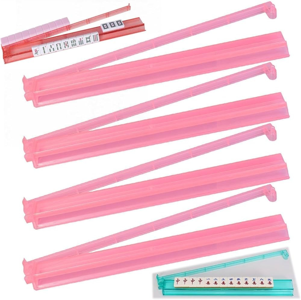 4Pcs Modern Mahjong Rack & Pusher Combo, Mahjong All-in-One Tile Rack & Pusher, Multicolor Acryli... | Amazon (US)