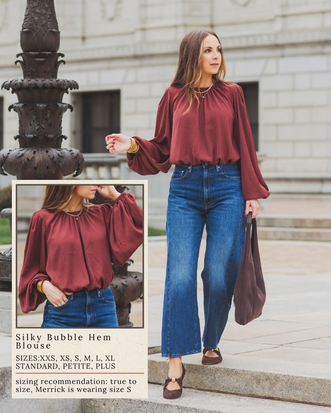 @Anthropologie x Merrick’s Art bubble hem top is perfect to dress up or down. Get your true size

#LTKgrwm