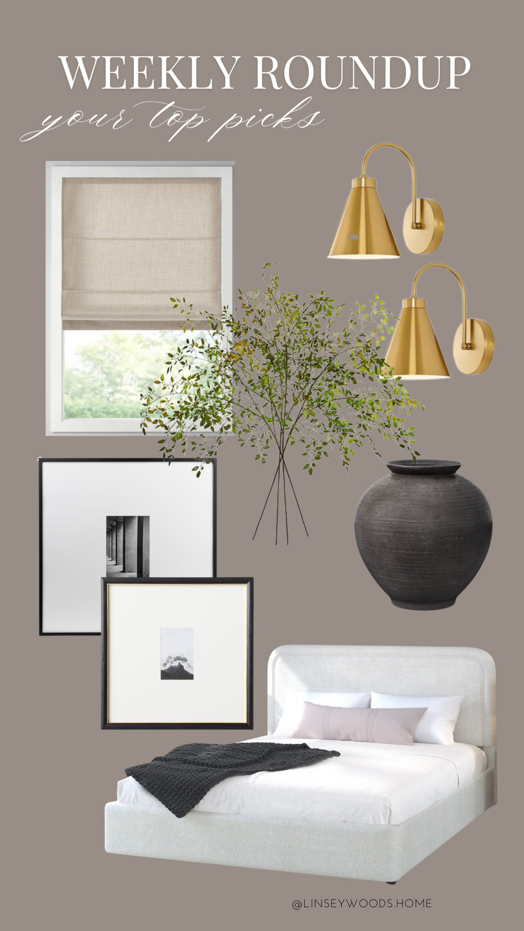 Follower favorites from last week including my affordable front door roman shade, amazon battery operated sconces, matted gallery wall frames, Walmart bed, and an easy + budget-friendly stem and vase combo for fall!  

 #LTKSeasonal #LTKHome