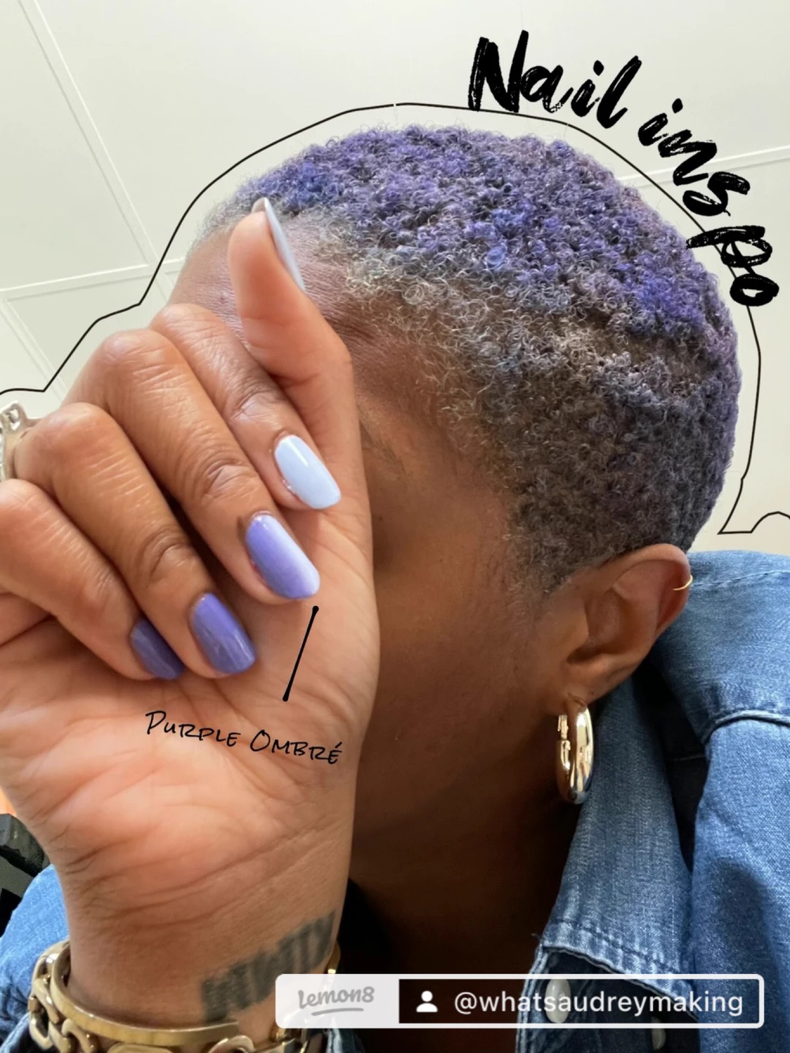 Purple ombré nail inspo! 💅🏾 

#LTKbeauty #LTKstyletip #LTKunder50