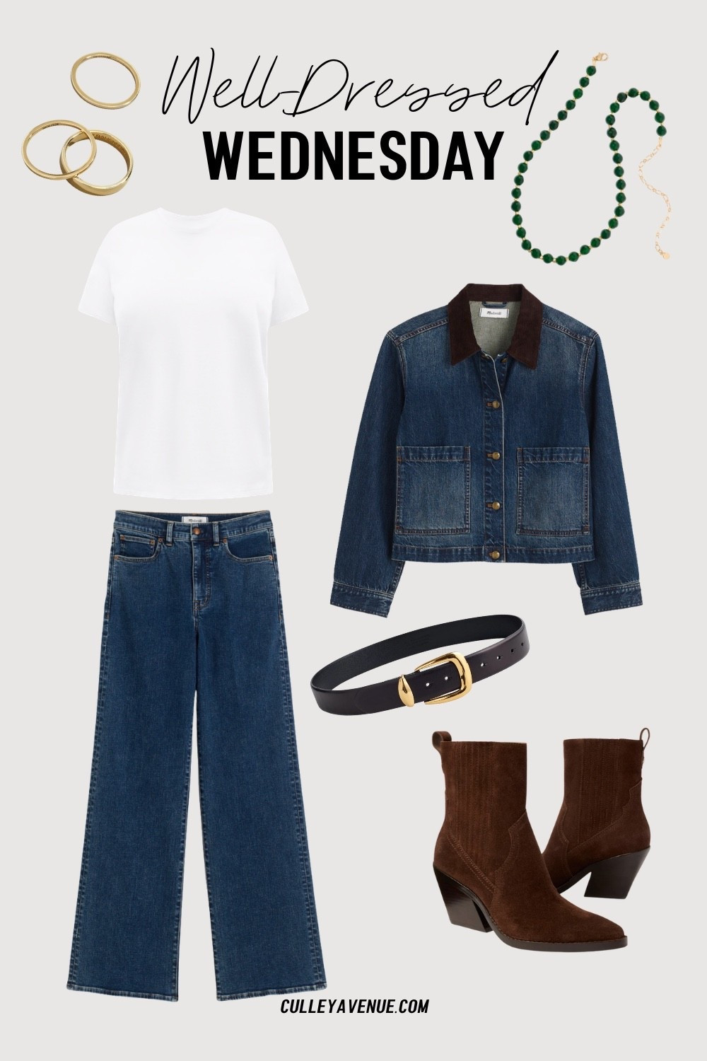 A Canadian Tuxedo but make it classy for Fall for this Well Dressed Wednesday.
Dolce Vita. Madewell. Lily lemon. Bauble Bar.

#LTKStyleTip #LTKSeasonal #LTKFindsUnder100