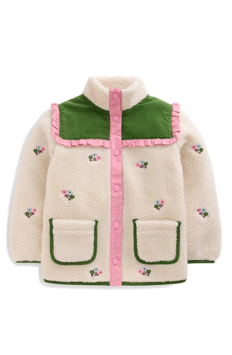 Mini Boden Kids' Pretty Mixed Media Jacket | Nordstrom | Nordstrom