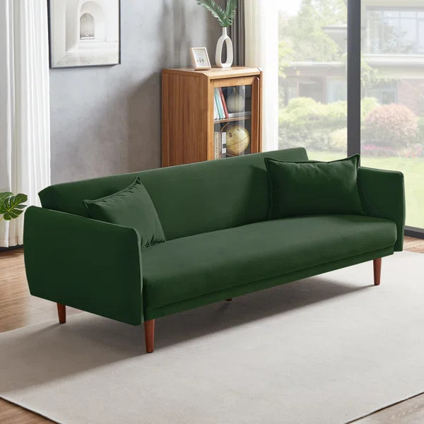 Ebern Designs 77'' Velvet Sofa Bed | Wayfair North America