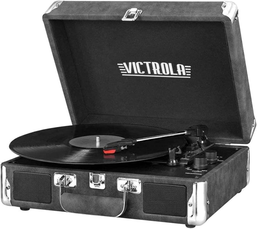 Victrola Vintage 3-Speed Bluetooth Portable Suitcase Record Player with Built-in Speakers | Upgra... | Amazon (US)
